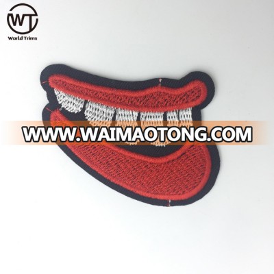 Iron on knitting big lips patches for clothing