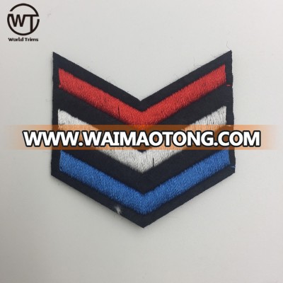 custom wholesale iron on embroidery design logo patches for dress