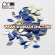 Wholesale of high quality sapphire oval hot fix rhinestone