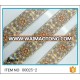 Big sale ron on rhinestone trimming for clothes hot fix crystal beaded trimming