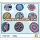 Newest rhinestone iron on beaded patches hot fix brand patches embroidery logo custom patch