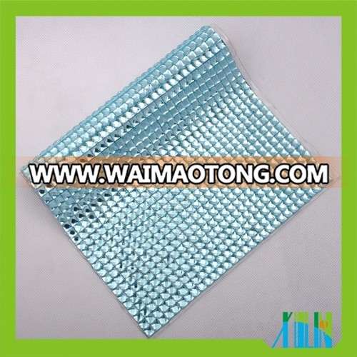 Fashion Design Hotfix Rhinestone Mesh Trimming Crystal Glue Sheet